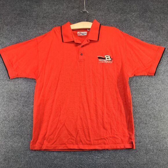Competitors View Men's Dale Earnhardt Jr #8 Polo Shirt Red XL Embroidered - Picture 2 of 14